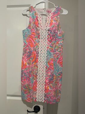 Lilly Pulitzer Swift Fish Sleeveless Shift Dress